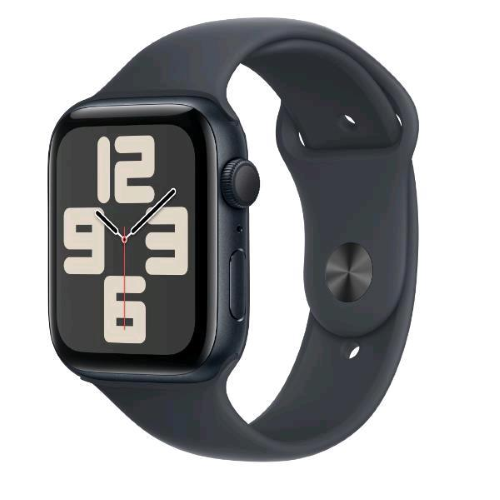 APPLE WATCH SE GPS 44mm CASSA IN ALLUMINIO MIDNIGHT CINTURINO SPORT BAND MIDNIGHT - M/L